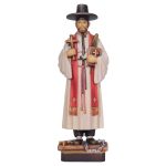 阿尔卑斯木雕-韩国圣金大建（St Kim of Korea）-彩色-多尺寸