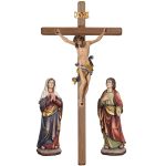 阿尔卑斯木雕-达芬奇受难组（Crucifixion group Leonardo）-彩色-多尺寸