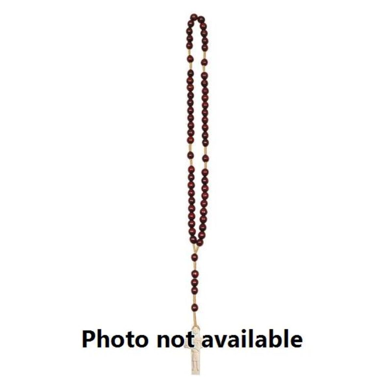 阿尔卑斯木雕-教宗方济各十字架念珠（Rosary with Pope Francis Cross）-彩色-多尺寸