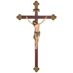 阿尔卑斯木雕-锡耶纳巴洛克十字架基督（Corpus Siena cross baroque）-彩色-多尺寸