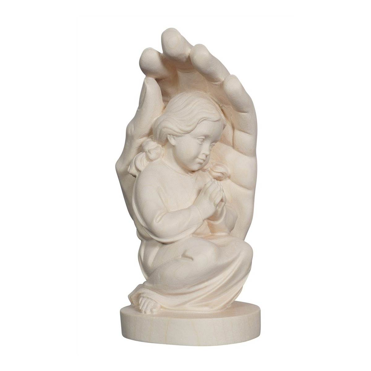 IC02STA292C 阿尔卑斯木雕-守护女孩之手(Protective Hand with Girl)-彩色-多尺寸 - 图片 1