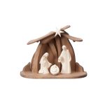 阿尔卑斯木雕-莱奥纳多5件圣家马槽套装（Leonardo Holy Family Set）-彩色-多尺寸