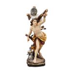 【现货】阿尔卑斯木雕-巴斯弟盎（St Sebastian）-彩色-20cm