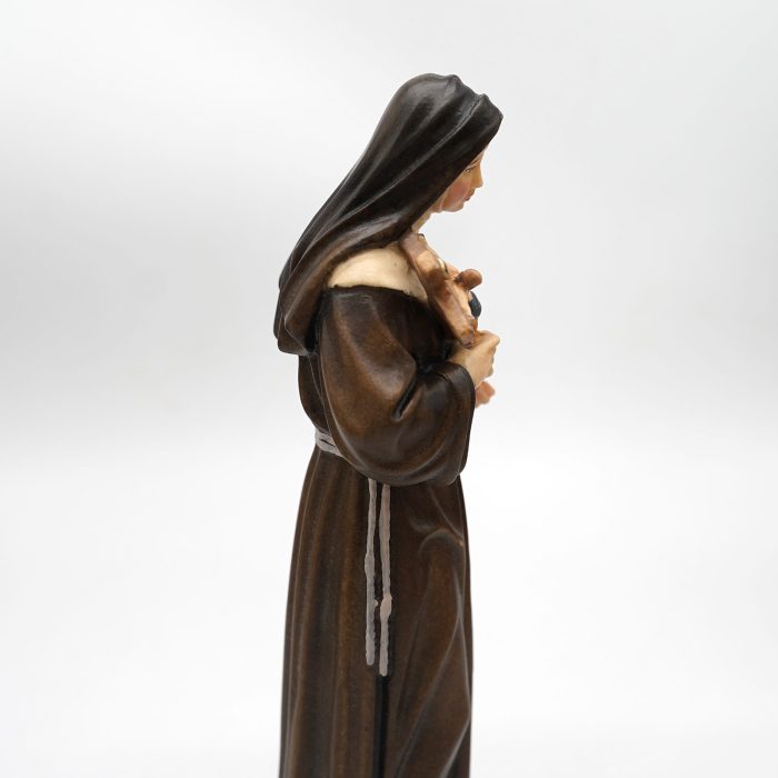【现货】阿尔卑斯木雕-圣妇丽达（St Rita）-彩色-22cm - 图片 3
