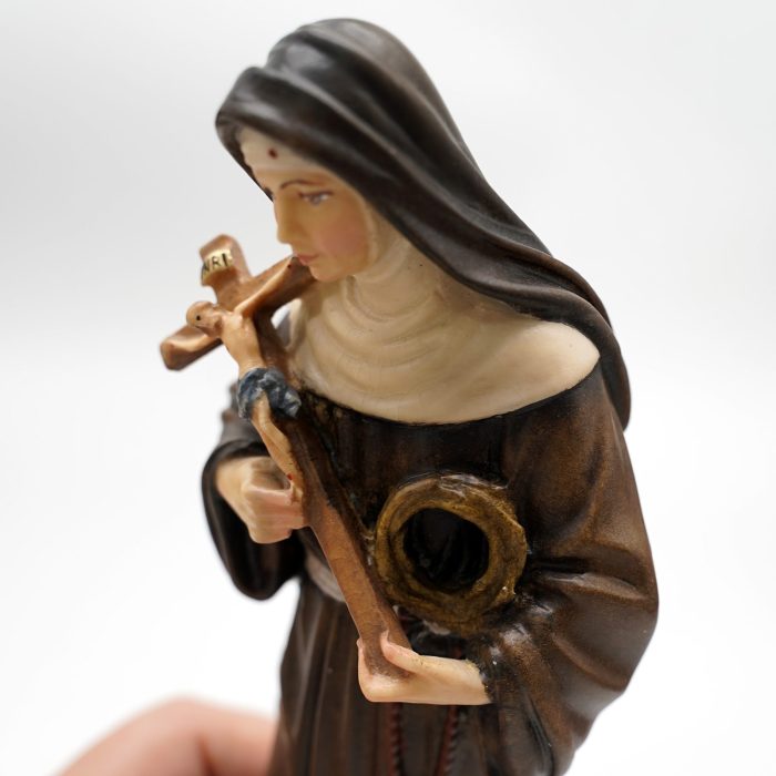 【现货】阿尔卑斯木雕-圣妇丽达（St Rita）-彩色-22cm - 图片 14