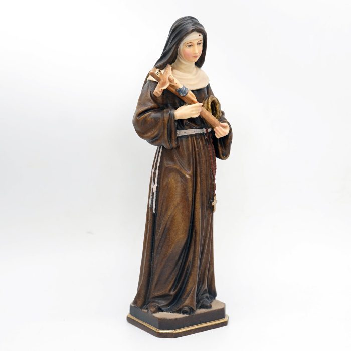 【现货】阿尔卑斯木雕-圣妇丽达（St Rita）-彩色-22cm - 图片 13