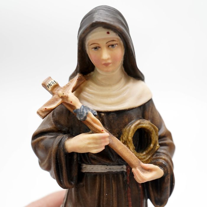 【现货】阿尔卑斯木雕-圣妇丽达（St Rita）-彩色-22cm - 图片 12