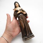 【现货】阿尔卑斯木雕-圣妇丽达（St Rita）-彩色-22cm - 图片 9