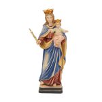 【现货】阿尔卑斯木雕-圣母进教之佑（Our Lady Help of Christians Regina coeli）-彩色-20cm