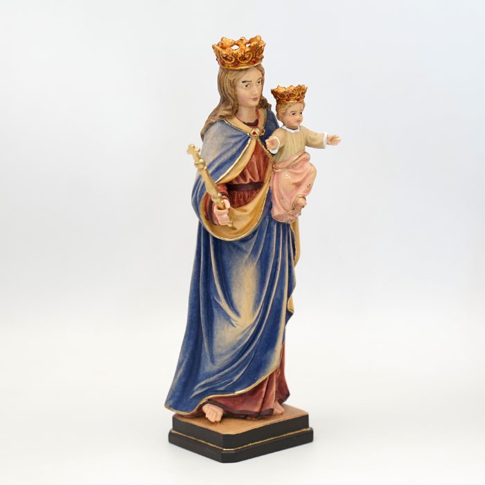【现货】阿尔卑斯木雕-圣母进教之佑（Our Lady Help of Christians Regina coeli）-彩色-20cm - 图片 7