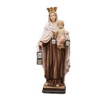 【现货】阿尔卑斯木雕-加尔默罗圣母（Our Lady of Mount Carmel）-彩色-21cm