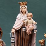 【现货】阿尔卑斯木雕-加尔默罗圣母（Our Lady of Mount Carmel）-彩色-21cm - 图片 7