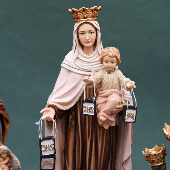 【现货】阿尔卑斯木雕-加尔默罗圣母（Our Lady of Mount Carmel）-彩色-21cm - 图片 7