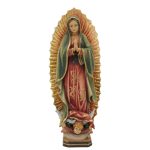 【现货】阿尔卑斯木雕-现货-瓜达卢佩圣木（Our Lady of Guadalupe）-彩色-20cm