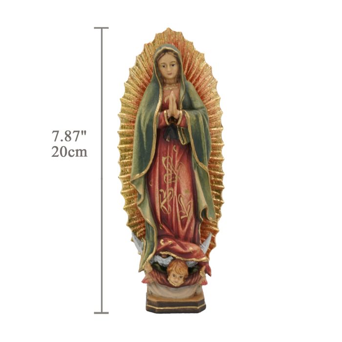 【现货】阿尔卑斯木雕-现货-瓜达卢佩圣木（Our Lady of Guadalupe）-彩色-20cm - 图片 2