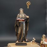【现货】阿尔卑斯木雕-圣像（St Benedict）-彩色-20cm - 图片 5
