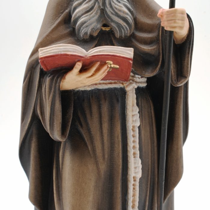 【现货】阿尔卑斯木雕-圣像（St Benedict）-彩色-20cm - 图片 4