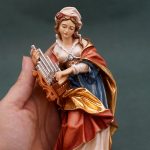 【现货】阿尔卑斯木雕-圣则济利亚（St Cecilia）-彩色-20cm - 图片 3