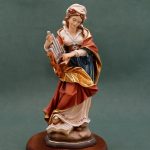 【现货】阿尔卑斯木雕-圣则济利亚（St Cecilia）-彩色-20cm - 图片 6
