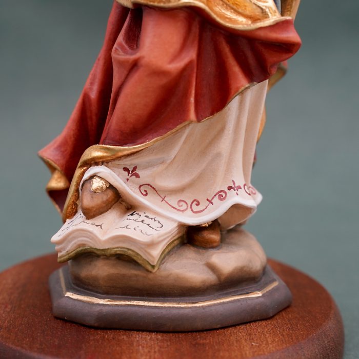 【现货】阿尔卑斯木雕-圣则济利亚（St Cecilia）-彩色-20cm - 图片 4