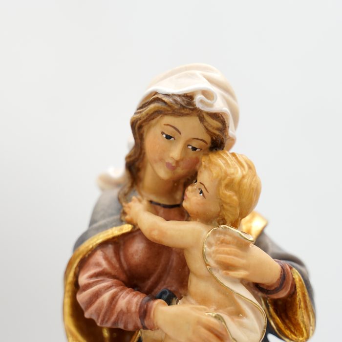 【现货】阿尔卑斯木雕-拉斐尔圣母（Madonna Raffaelo）-彩色-20cm - 图片 3