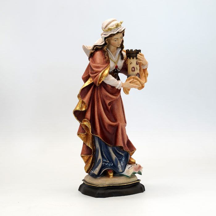【现货】阿尔卑斯木雕-圣芭芭拉（St Barbara）-彩色-20cm - 图片 6