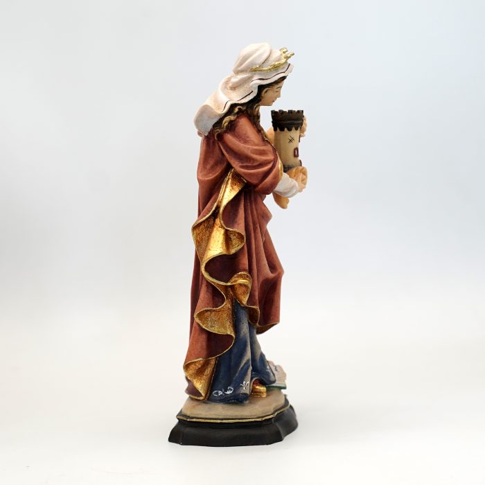 【现货】阿尔卑斯木雕-圣芭芭拉（St Barbara）-彩色-20cm - 图片 5