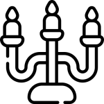 多头蜡烛架