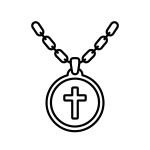 圆形吊坠